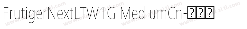 FrutigerNextLTW1G MediumCn字体转换